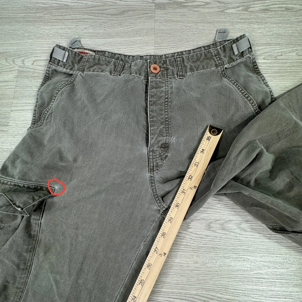 Banana‎ Republic Mens Cargo Pants Vintage Grey 32 Cotton Utility Pockets